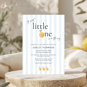 Invitation Élégante et mignonne Baby Shower Citron Citrus