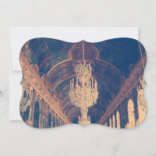 Invitation élégante et vintage de lustre