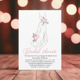 Invitation Elégante Eucalyptus Peonies Fête des mariées flora