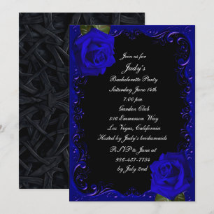 Invitation Élégante fête de Bachelorette sur le thème des ros