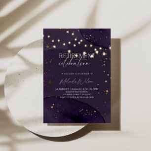 Invitation Élégante fête de la retraite
