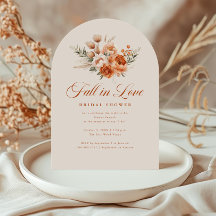 Élégante Fête de Mariée d'Automne Amoureux