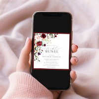 Elégante Fête des mariées d'aquarelle florale bord