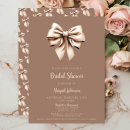 Invitation Élégante Fête des mariées de boîte de coquette Bro