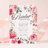 Élégante Fête des mariées de jardin fleuri rose