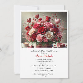 Invitation Élégante Fête des mariées de la Saint Valentin