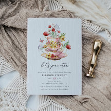 Elégante Fête des mariées de Tea Party Fleur sauva