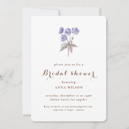 Invitation Elégante Fête des mariées Florale Bridgerton à thè