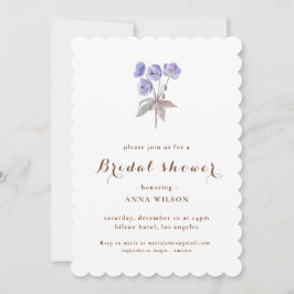 Invitation Elégante Fête des mariées Florale Bridgerton à thè