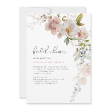 Élégante Fête des mariées florale rose poussiéreus