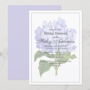 Invitation Elégante Fête des mariées Mariage Hydrangea