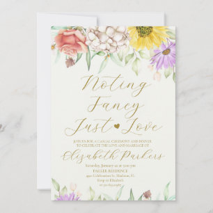 Invitation Élégante Fleur Sauvage Rien de Fantaisie Juste de 