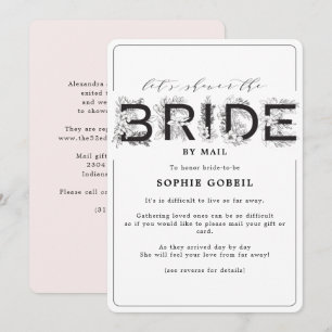 Invitation Élégante floraison rose pâle par Fête de l'mariée