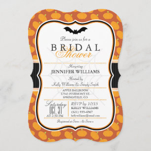 Invitation Elégante Halloween Thématique Douche nuptiale Invi