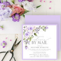 Élégante Lavande Lilac Fête des mariées Par Courri