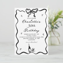 Elégante main tirée 30e anniversaire