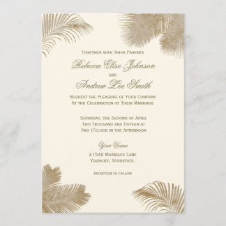 Invitation élégante Palm
