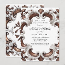 Élégante Partie d'engagement Mariage baroque
