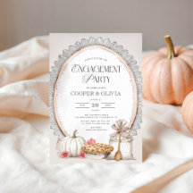 Élégante Partie d'engagement Vintage d'automne