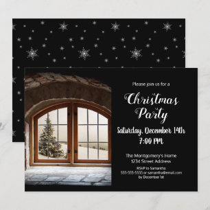 Invitation Élégante photo personnalisée Fête de Noël Invitati