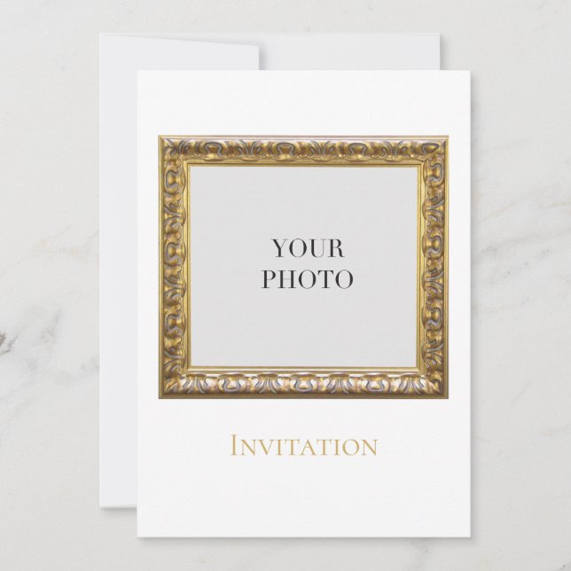 Invitation Élégante photo personnelle moderne (Devant)
