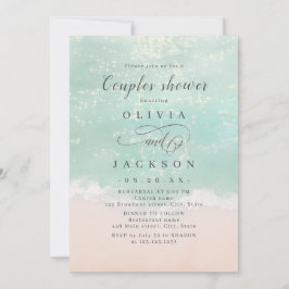 Invitation Elégante plage de plage mousseuse