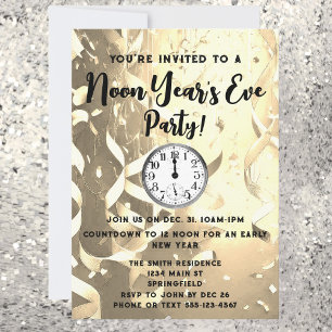 Invitation élégante pour la fête de la veille de N