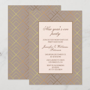 Invitation élégante pour la veille du Nouvel An