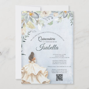 Invitation élégante pour les 15 ans de Quinceanera