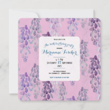Invitation élégante pour un 80e anniversaire sur l