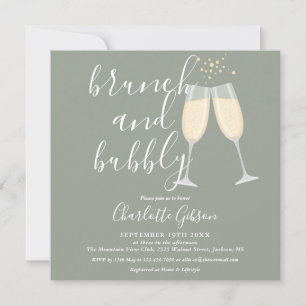 Invitation élégante pour un brunch et un shower de