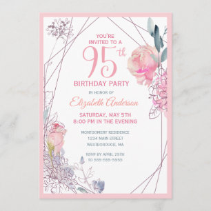 Invitation élégante pour une fête d'anniversaire d