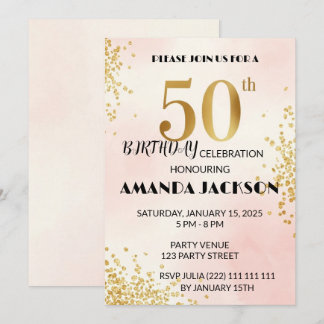 Invitation élégante pour une fête d'anniversaire d