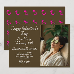 Invitation élégante pour une fête de Galentine's D