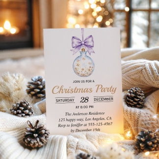 Invitation élégante pour une fête de Noël