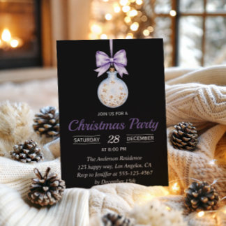 Invitation élégante pour une fête de Noël