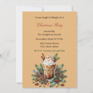 Invitation élégante pour une fête de Noël