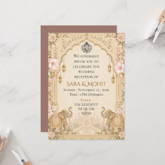 Invitation élégante pour une réception de mariage