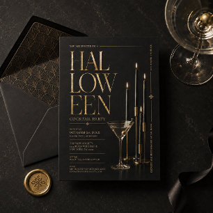 Invitation élégante pour une soirée cocktail Hallo