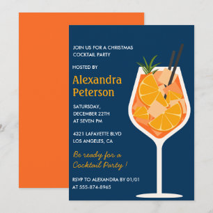 Invitation élégante pour une soirée de cocktail de