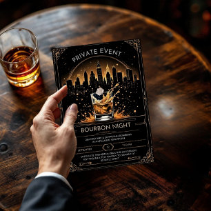Invitation élégante pour une soirée de dégustation