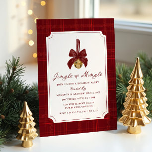 Invitation élégante pour une soirée de Noël « Jing