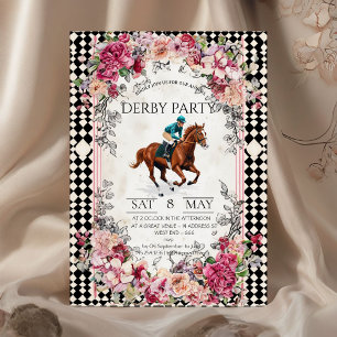Invitation élégante pour une soirée Derby avec Cou