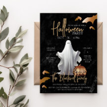 Invitation élégante pour une soirée d'Halloween po