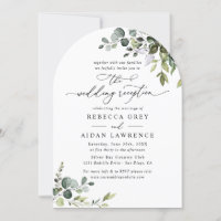 Elégante Réception De Mariage Arc De Verdure Seule