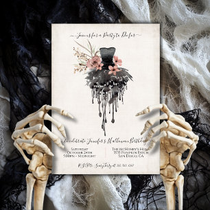 Invitation Élégante robe de fête d'Halloween