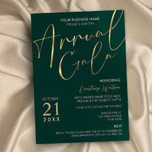 Invitation Élégante Soirée de Gala Annuelle de l'Entreprise V