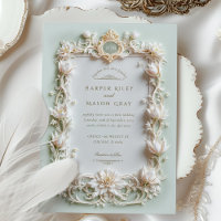 Elégante Tulipe blanche avec Faux Gold