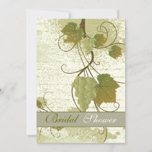 Invitation Elégante vigne mariage de automne douche nuptiale