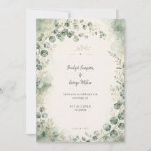 Élégantes Botaniques de Mariage Eucalyptus Sage